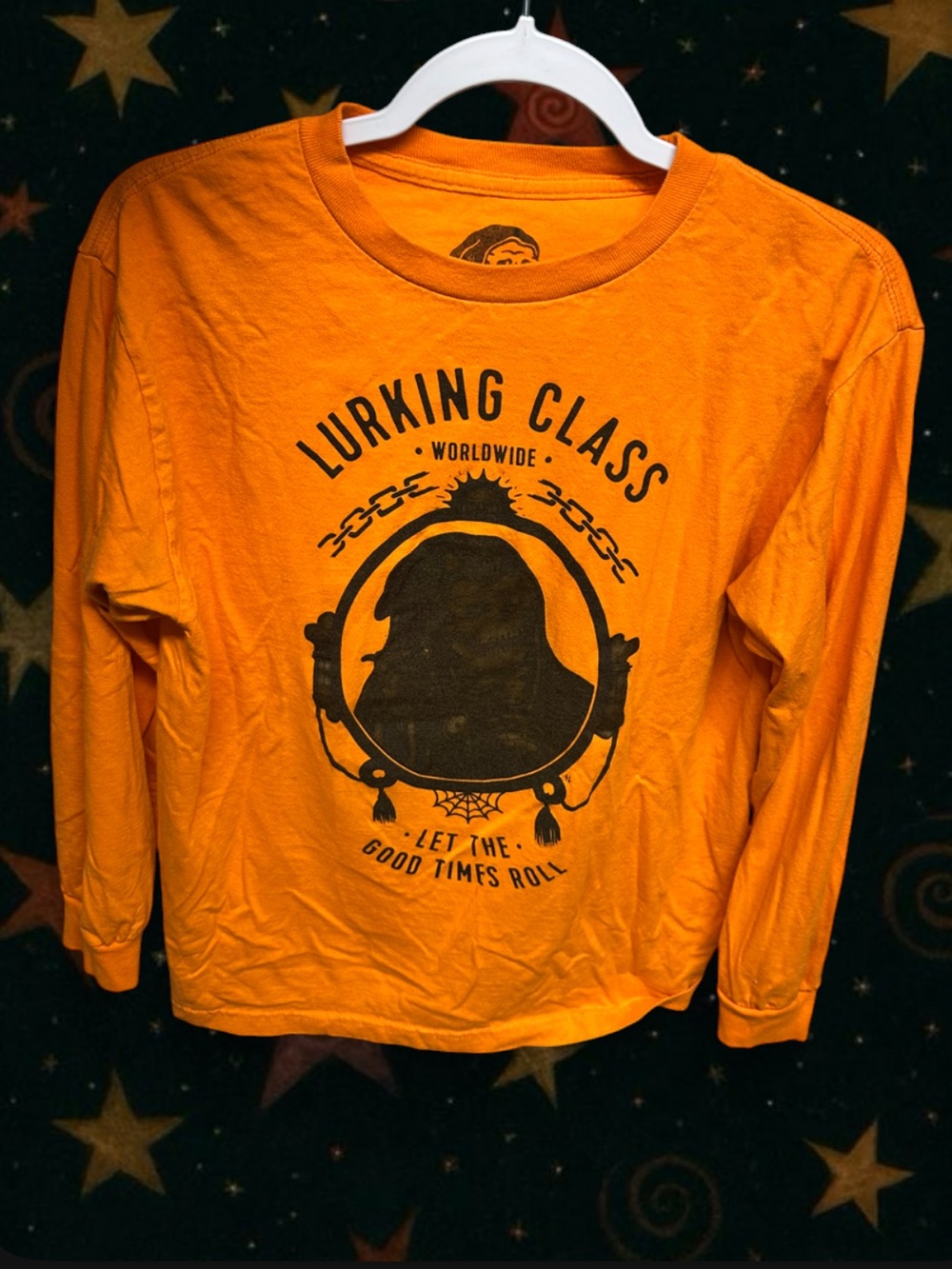 Lurking Class Orange Graphic Long-Sleeve Tee - Men